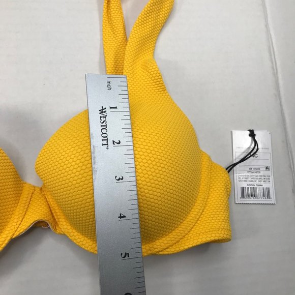 Shade And Shore Women's Size 34C Light Lift Textured Underwire Bikini Swim Top - Picture 11 of 12